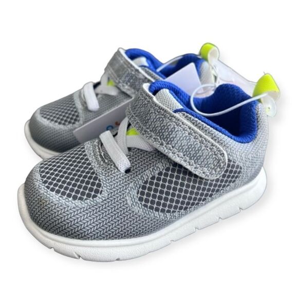 CARTER’S Just One You Boy’s Silas Sneakers in Gray Size 3 NEW - Picture 11 of 11